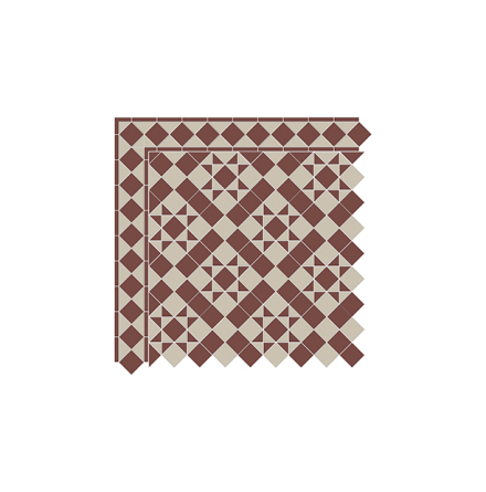 Golvklinker - Glasgow,Brick Red &amp; Beige