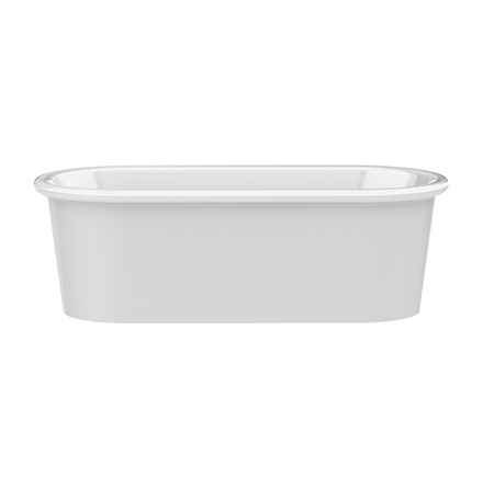 Beaton 1870x 872mm Double Ended Bath - Gloss White