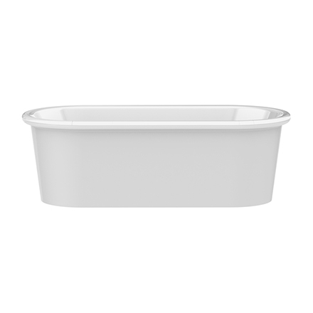 Beaton 1870x 872mm Double Ended Bath - Gloss White