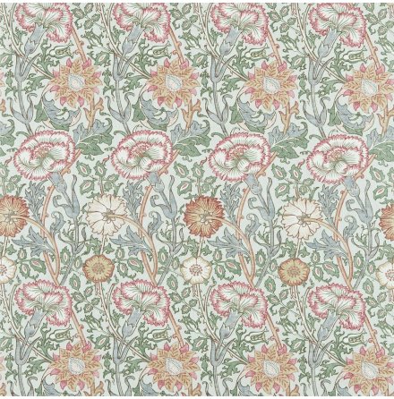 Morris textil - Pink &amp; Rose (print), Cowslip/Fennel
