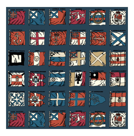 Mulberry Tapet - Naval Ensigns