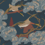 Mulberry Tapet - Grand Flying Ducks