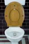 Thomas Crapper Lgspolande porslinscistern, Vit, Anslutningar i Krom ,Oval sits