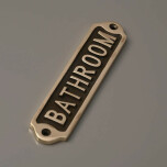 Skylt "Bathroom" - Mssing
