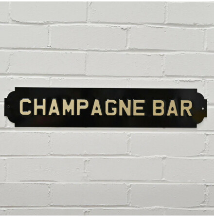 Skylt &quot;Champagne Bar&quot;