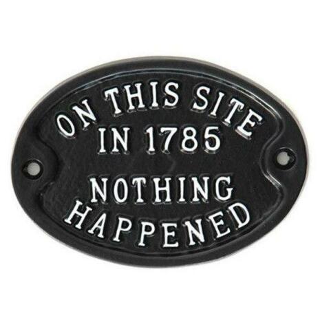 Skylt "On this site.."