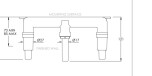 Domo 3-h Blandare Boss, 158/190 mm-spout (4 finishar)