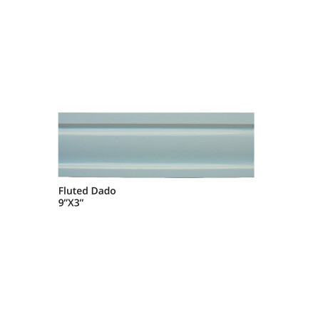 Fluted Dado 9x3&quot; - Moonstone