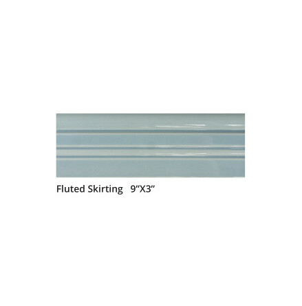 Fluted Skirting 9x3&quot; - Moonstone