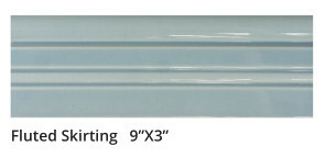 Fluted Skirting 9x3" - Moonstone