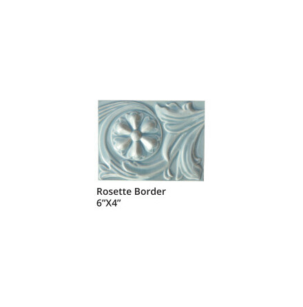 Rosette Border 6x4&quot; - Moonstone