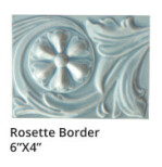 Rosette Border 6x4" - Moonstone
