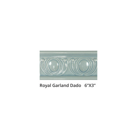 Royal Garland Dado 6x3&quot; - Moonstone