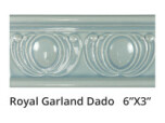 Royal Garland Dado 6x3" - Moonstone