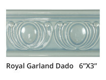 Royal Garland Dado 6x3" - Moonstone