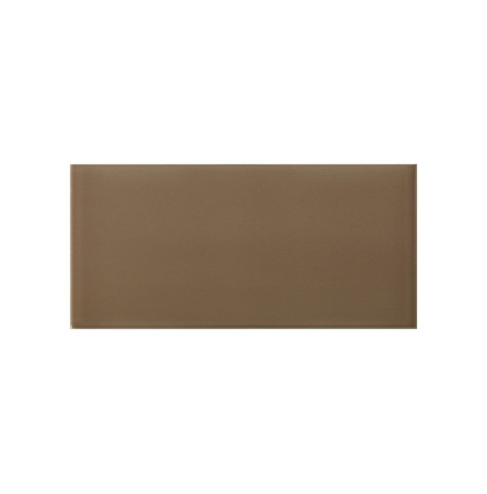 Subway Halftile avslut kortsida 6x3&quot; - Mocha 