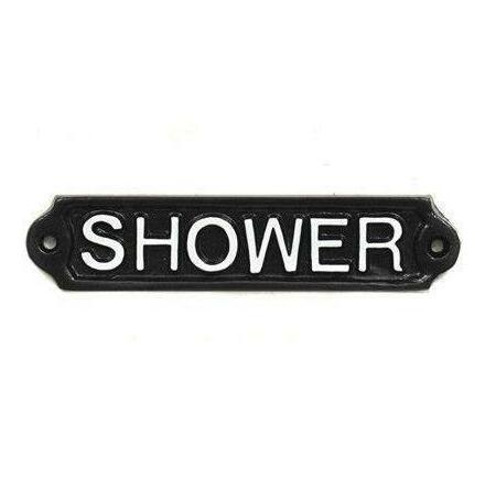 Skylt &quot;Shower&quot; - Svart