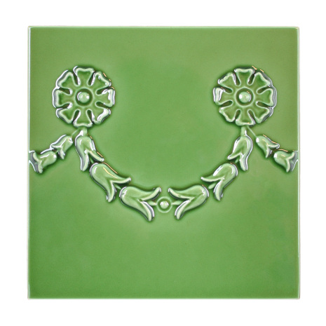 Garland Border 6x6" - Victorian Green (fel kulr p bild)
