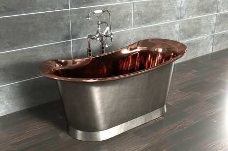 Grande Bateau Bath Borstad Nickel 200cm (flera finishar insida)