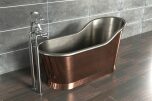 Slipper Bath Koppar 160cm (flera finishar insida)