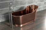 Slipper Bath Borstad Koppar 160cm (flera finishar insida)