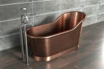 Slipper Bath Borstad Koppar 160cm (flera finishar insida)