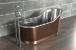 Slipper Bath Borstad Koppar 160cm (flera finishar insida)