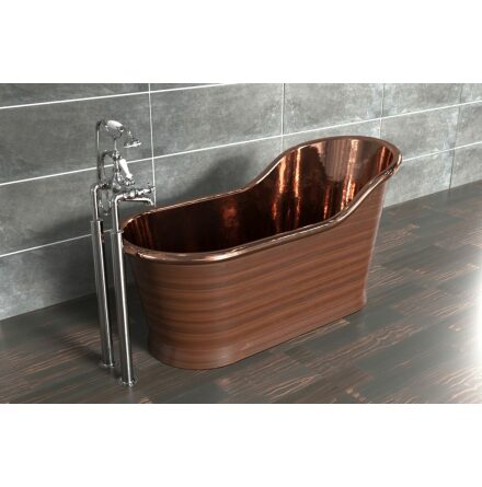 Slipper Bath Patinerad Koppar 160cm (flera finishar insida)