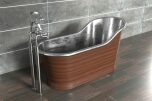 Slipper Bath Patinerad Koppar 160cm (flera finishar insida)