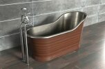 Slipper Bath Patinerad Koppar 160cm (flera finishar insida)