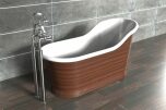 Slipper Bath Patinerad Koppar 160cm (flera finishar insida)