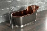 Slipper Bath Borstad Nickel 160 cm (flera finishar insida)