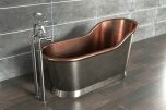 Slipper Bath Borstad Nickel 160 cm (flera finishar insida)