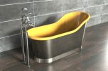 Slipper Bath Borstad Nickel 160 cm (flera finishar insida)