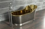 Slipper Bath Borstad Nickel 160 cm (flera finishar insida)