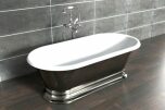 Delphina Bath Nickel 183 cm (flera finishar insida)