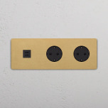 Eluttag dubbelt + USB-C