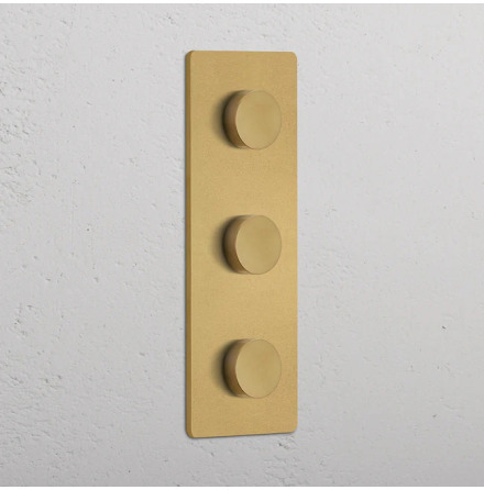 Trippel Dimmer Vertical Antique Brass