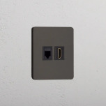 Data + HDMI uttag Bronze