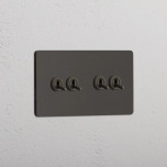 2+2 Vippstr�mbrytare Bronze