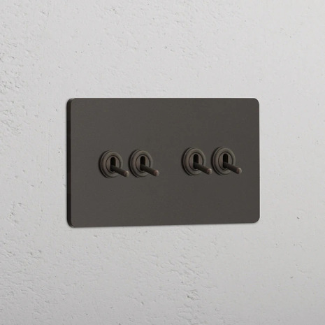 2+2 Vippstr�mbrytare Bronze