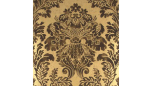 Fresco Damask - Charcoal/Gold