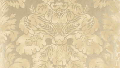 Fresco Damask - Silver Leaf