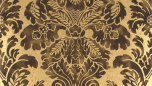 Fresco Damask - Charcoal/Gold