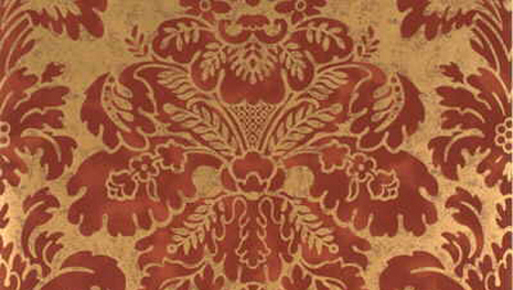 Fresco Damask - Terracotta/Gold