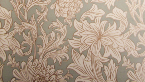 Chrysanthemum Toile - Eggshell/Gold