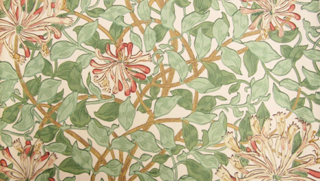 Honeysuckle - Green/Beige/Pink