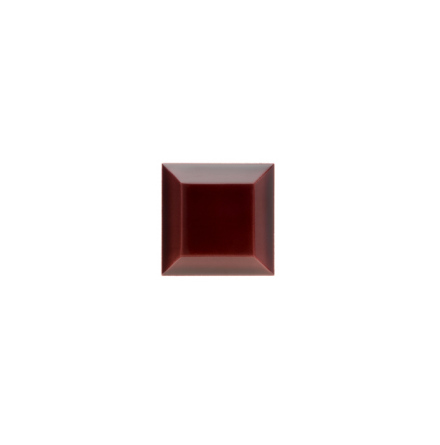 Kakel med fasad kant (slaktarkakel) 75x75x10 mm, Claret