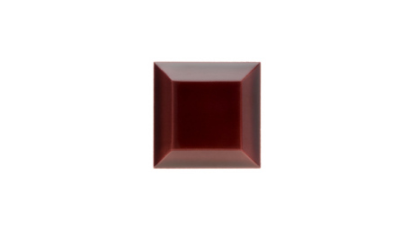 Kakel med fasad kant (slaktarkakel) 75x75x10 mm, Claret