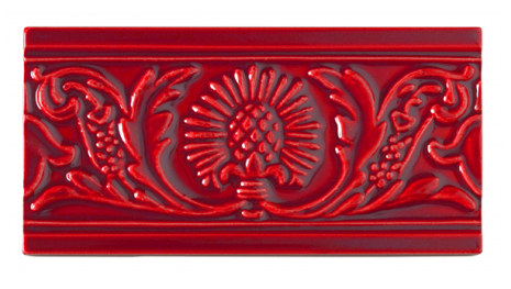 Kakel list Thistle 152x76 mm, Victorian red